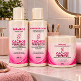 Kit Cachos Perfeitos 3 Etapas – Hidratação, Definição e Brilho | 3x300g