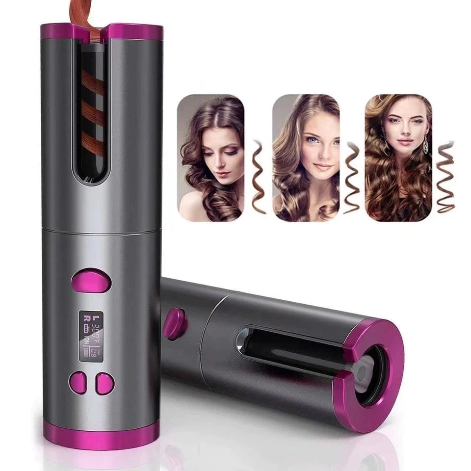Modelador de Cachos Automático Sem Fio – Recarregável (AS CORES SÃO ENVIADAS ALEATORIAMENTE, CONFORME DISPONIBILIDADE EM ESTOQUE)