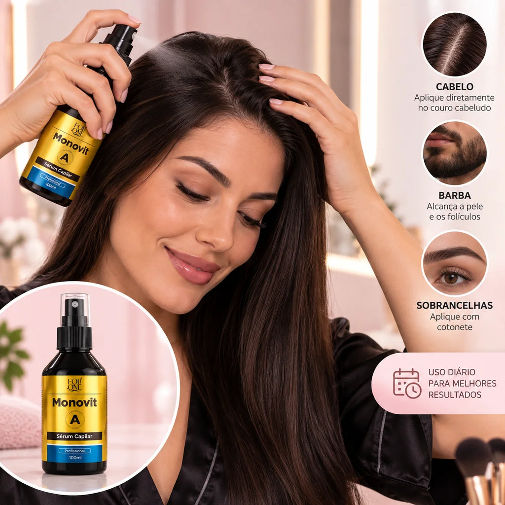 Serum Capilar Monovit Para Crescimento De Cabelo Poderoso Anti Queda