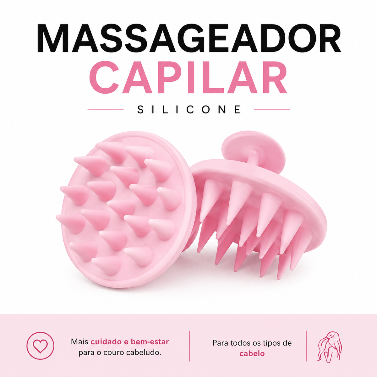 Massageador Capilar Mimo – Limpeza & Massagem