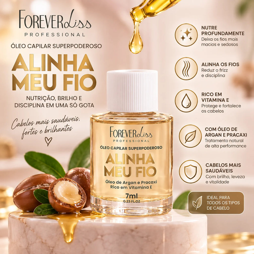 Óleo Capilar Alinha Meu Fio Forever Liss 7ml
