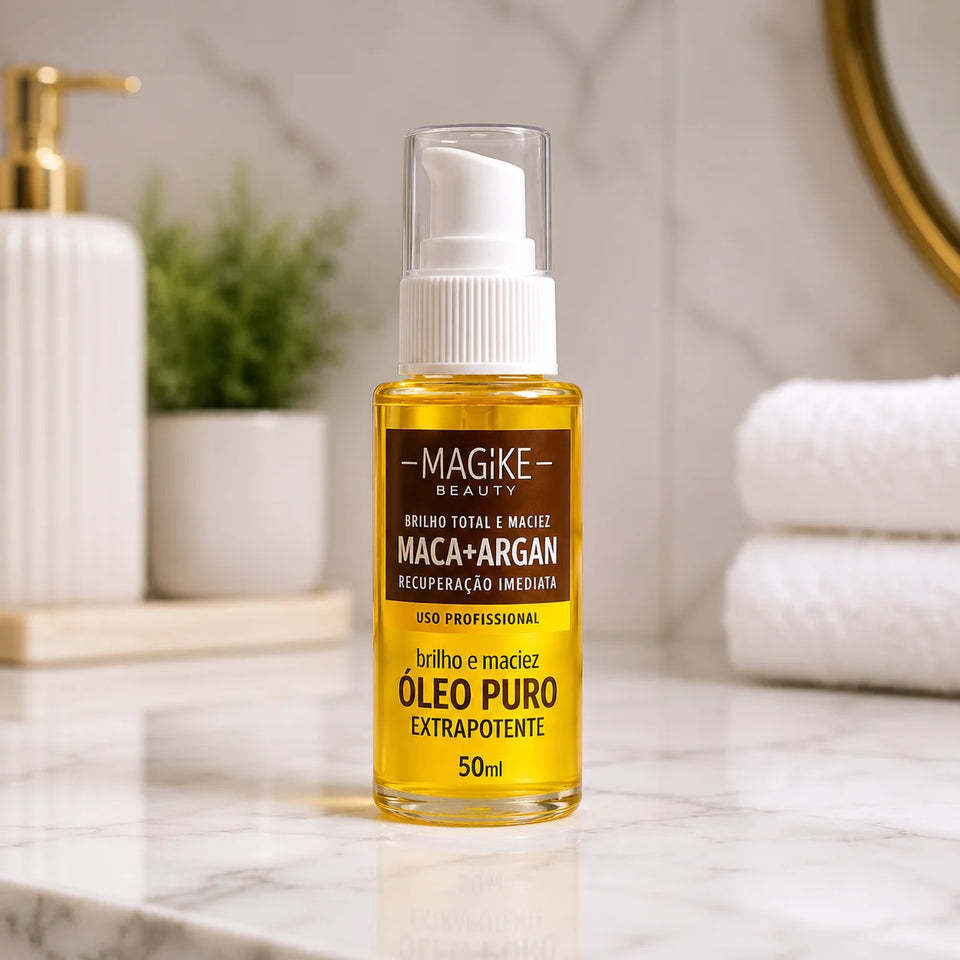 Óleo Capilar Magike Maca + Argan – Brilho & Maciez 50ml