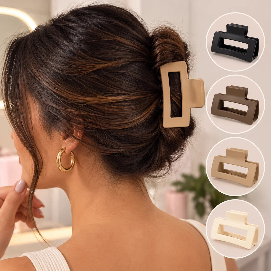 Kit 4 Presilhas de Cabelo Retangulares