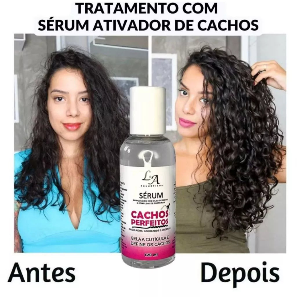 Sérum Ativador de Cachos – Definição, Brilho e Controle do Frizz | 120ml