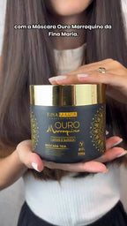 ULTRA HIDRATAÇÃO EFEITO TEIA COM ÓLEOS MARROQUINOS - OURO MARROQUINO - FINA MARIA PROFISSIONAL