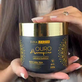 ULTRA HIDRATAÇÃO EFEITO TEIA COM ÓLEOS MARROQUINOS - OURO MARROQUINO - FINA MARIA PROFISSIONAL