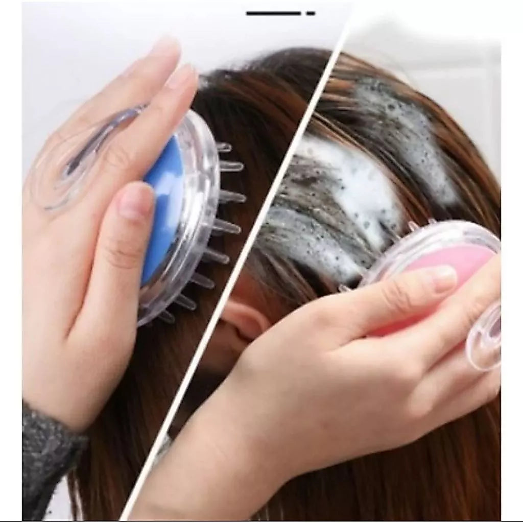 Escova Massageadora de Couro Cabeludo em Silicone