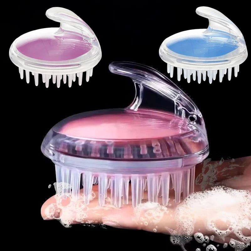 Escova Massageadora de Couro Cabeludo em Silicone