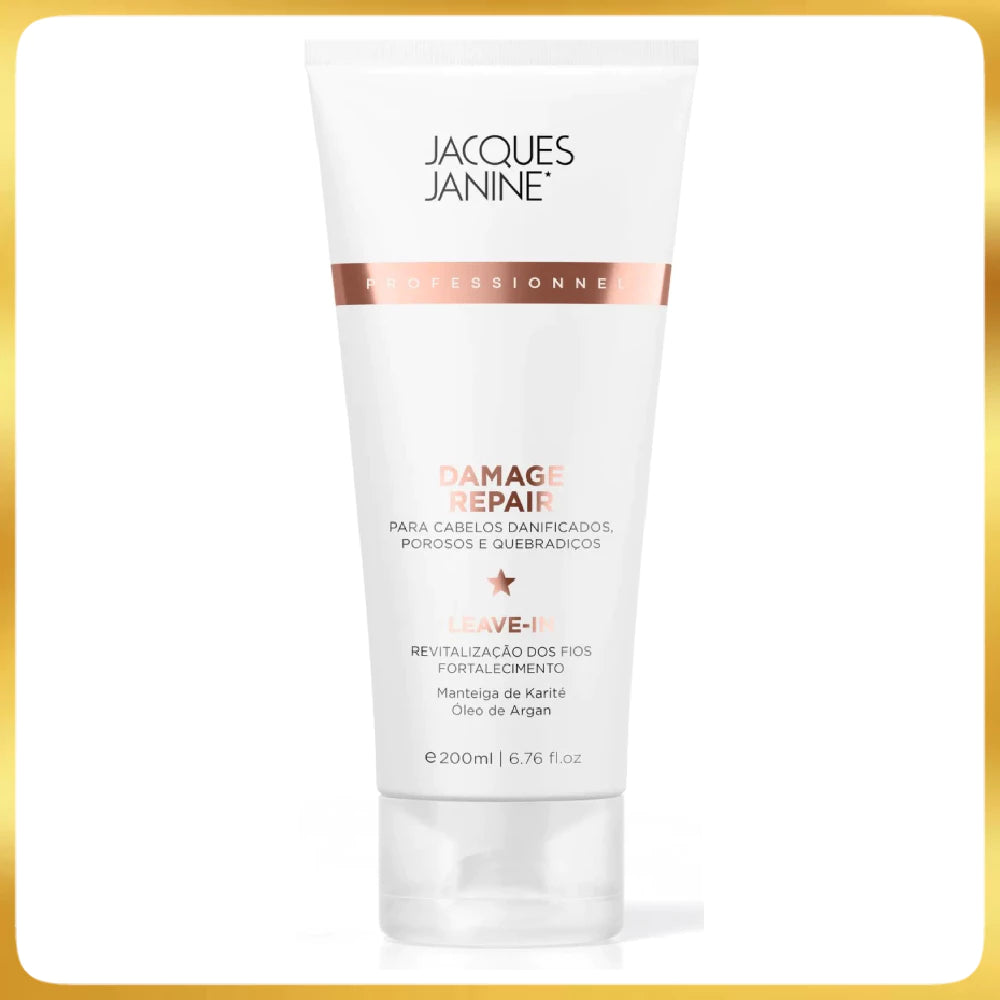 Leave-in Damage Repair Jacques Janine Revitalização e Proteção Térmica – 200ml