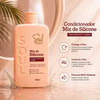 Kit Capilar Soul Cosméticos Mix de Silicone – Hidratação & Brilho | 3 Itens