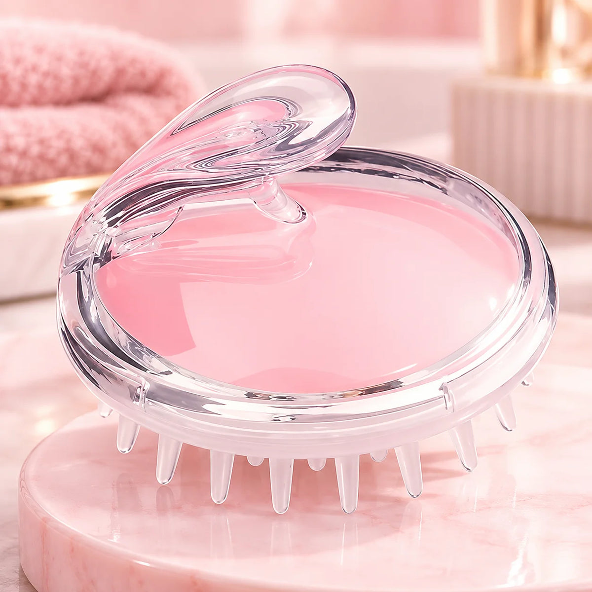 Escova Massageadora de Couro Cabeludo em Silicone