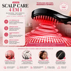 Escova Scalp Care 4 em 1 – Massagem e Tratamento Capilar