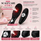 Escova Scalp Care 4 em 1 – Massagem e Tratamento Capilar