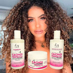 Kit Cachos Perfeitos 3 Etapas – Hidratação, Definição e Brilho | 3x300g