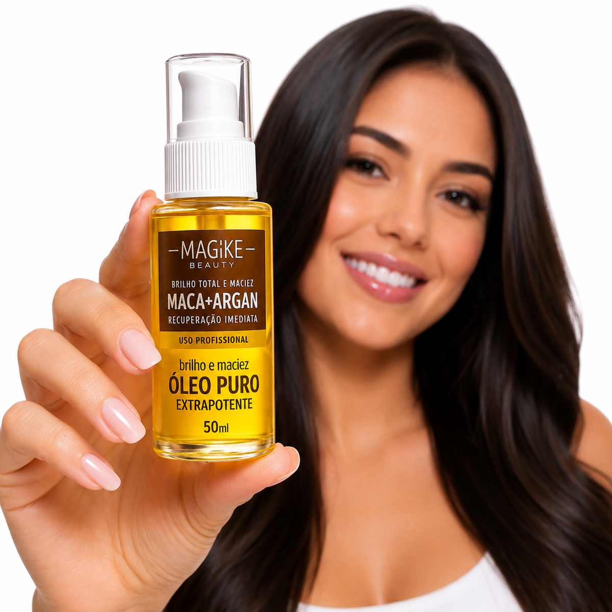 Óleo Capilar Magike Maca + Argan – Brilho & Maciez 50ml